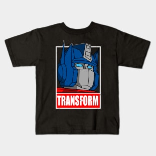 Awesome Heroic Robot 80's Cartoon Quote Transform Meme Kids T-Shirt